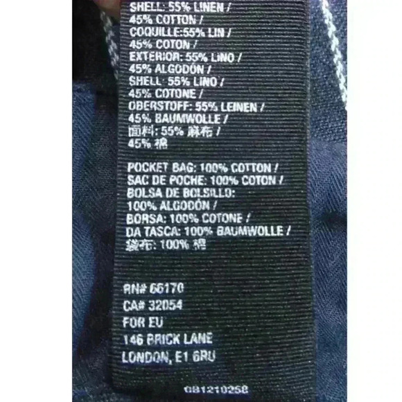 NWT Free People Striped Linen & Cotton Pants Women's Size 0 - Picture 5 of 7